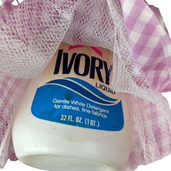 Vintage Handmade Granny Doll: Soap Bottle Folk Art Decor - Picture 5 of 7